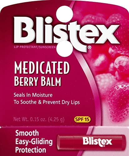 Blistex baume lèvres framboise texture lisse, application douce et confortable.