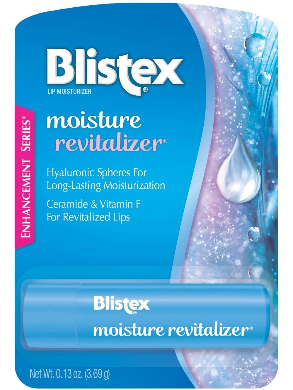 Blistex baume levres hydratant avec ceramides et acide hyaluronique, levres douces.