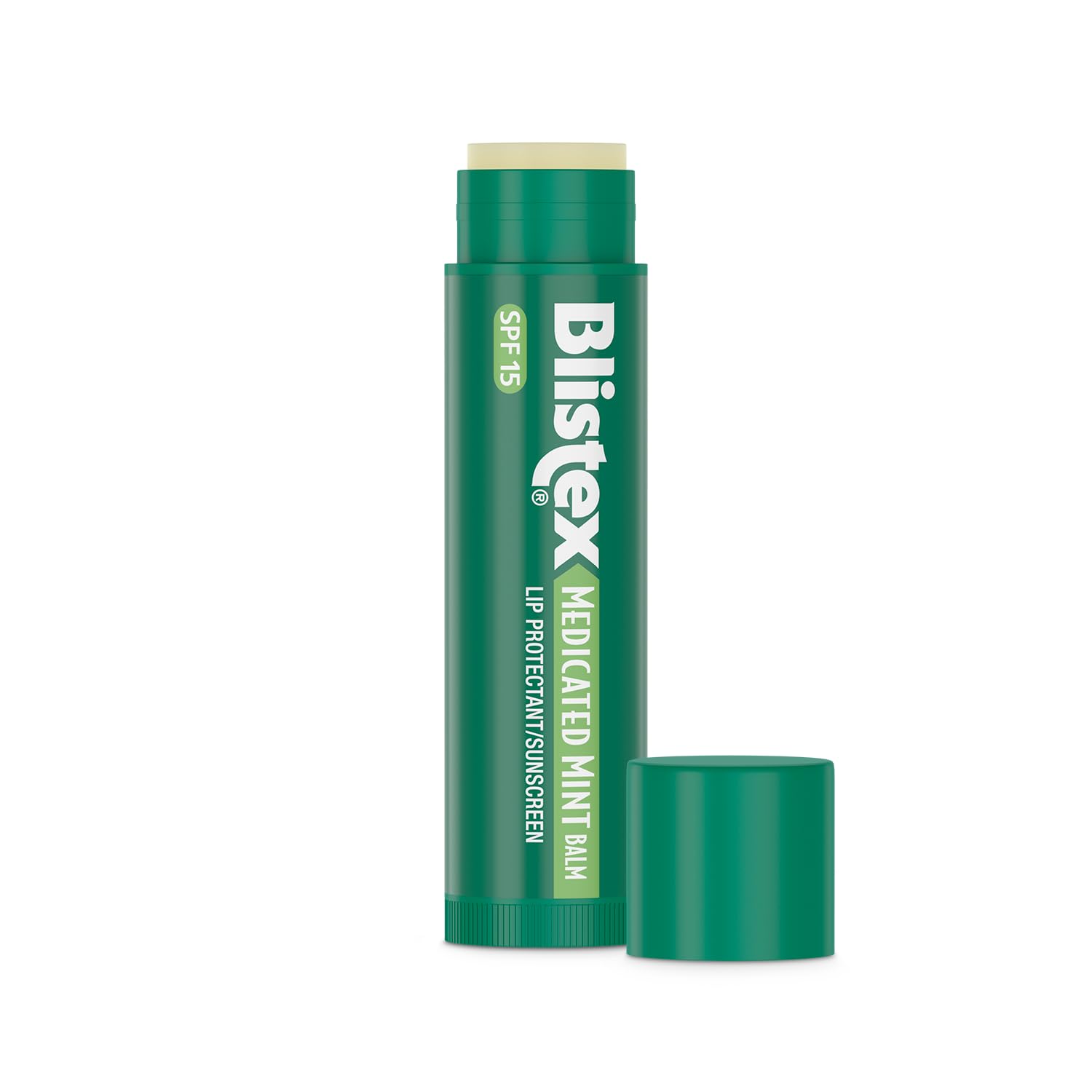 Blistex baume lèvres médicamenteux menthe — texture fluide facilitant l'application.