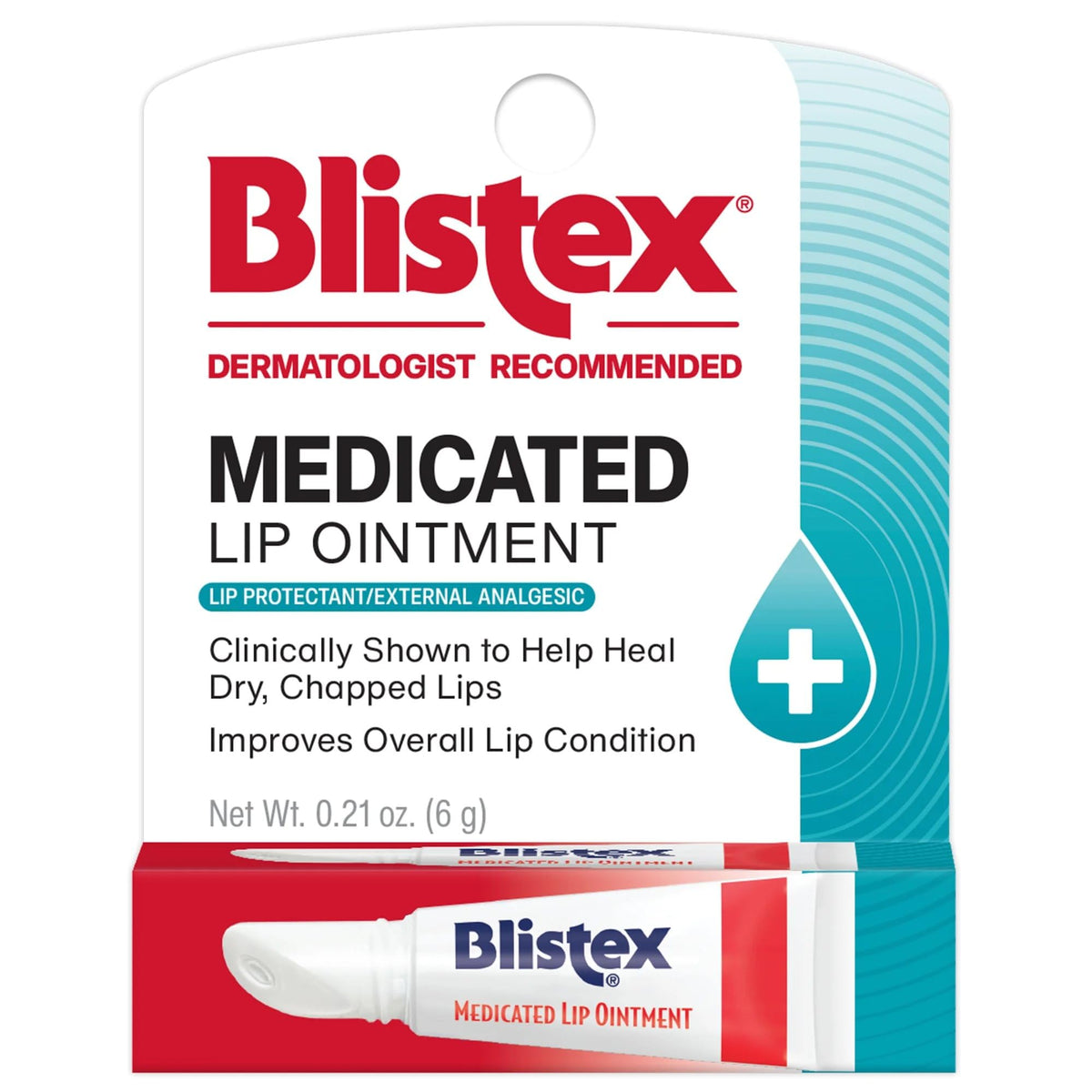 Blistex baume médicamenteux pour les lèvres, tube, pack 12, soulage les irritations.