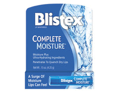 Closeup of Blistex Complete Moisture tube dispensing hydrating balm.