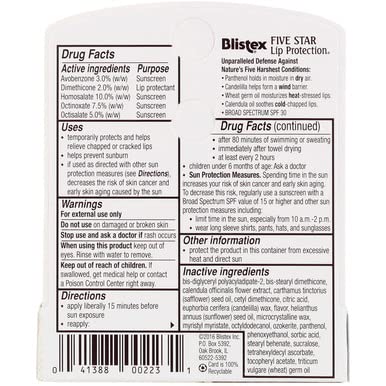 Format compact Blistex facile à emporter partout.