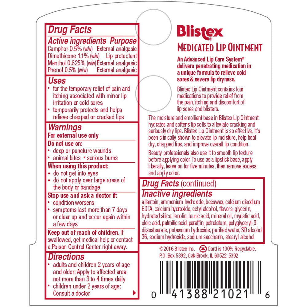 Hydratation en profondeur des lèvres avec Blistex.