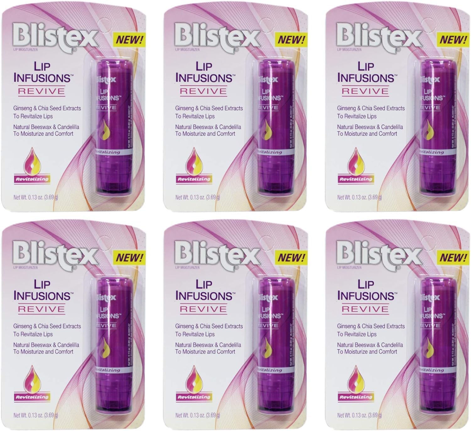 Blistex Infusions Lèvres Revive, bouteille: hydratation durable et revitalisante.
