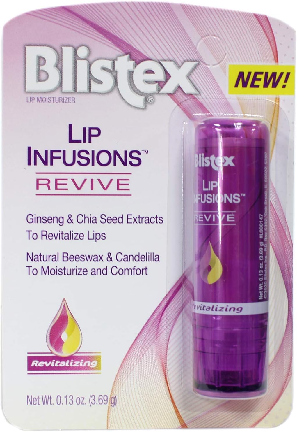 Blistex Infusions Lèvres Revive, tube: application facile et confort immédiat.