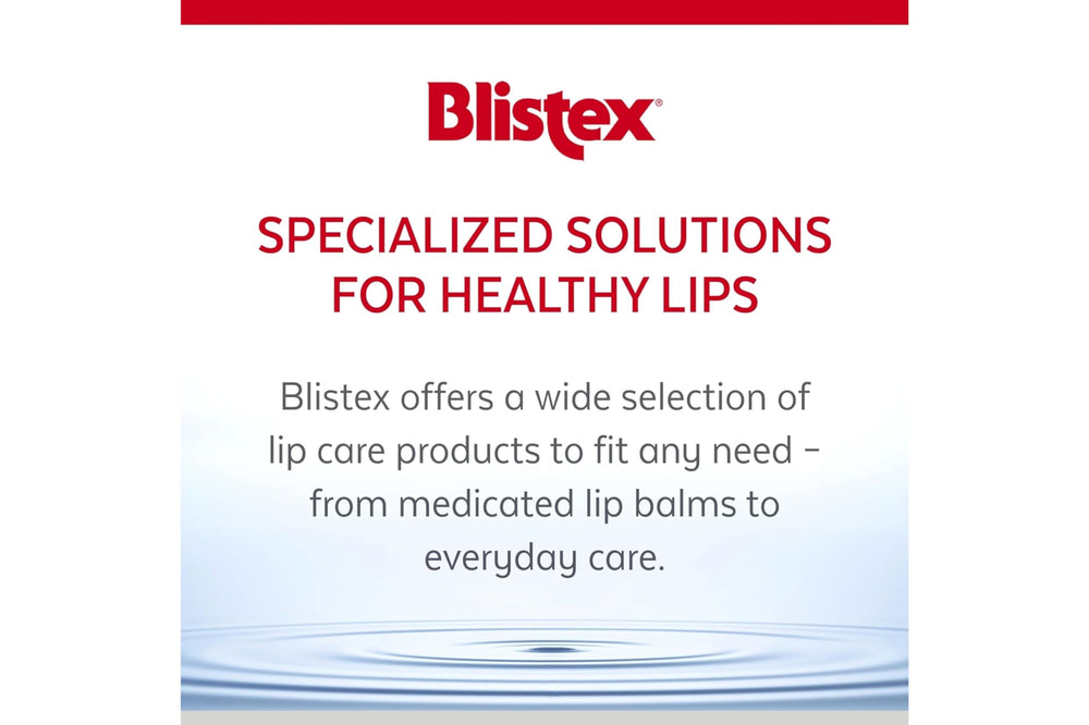 Blistex lip balm mint tube in use for quick lip care