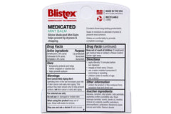 Blistex lip balm mint tube close-up texture and color