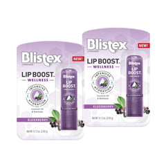 Emballage Blistex Lip Boost Wellness, pratique et recyclable pour votre routine hydratante.