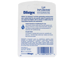 Blistex Lip Infusions Hydrate – application facile pour réhydratation rapide.