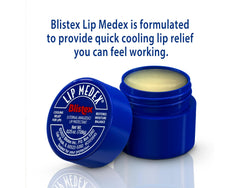 Application sur les lèvres avec Lip Medex, sensation fraîche.
