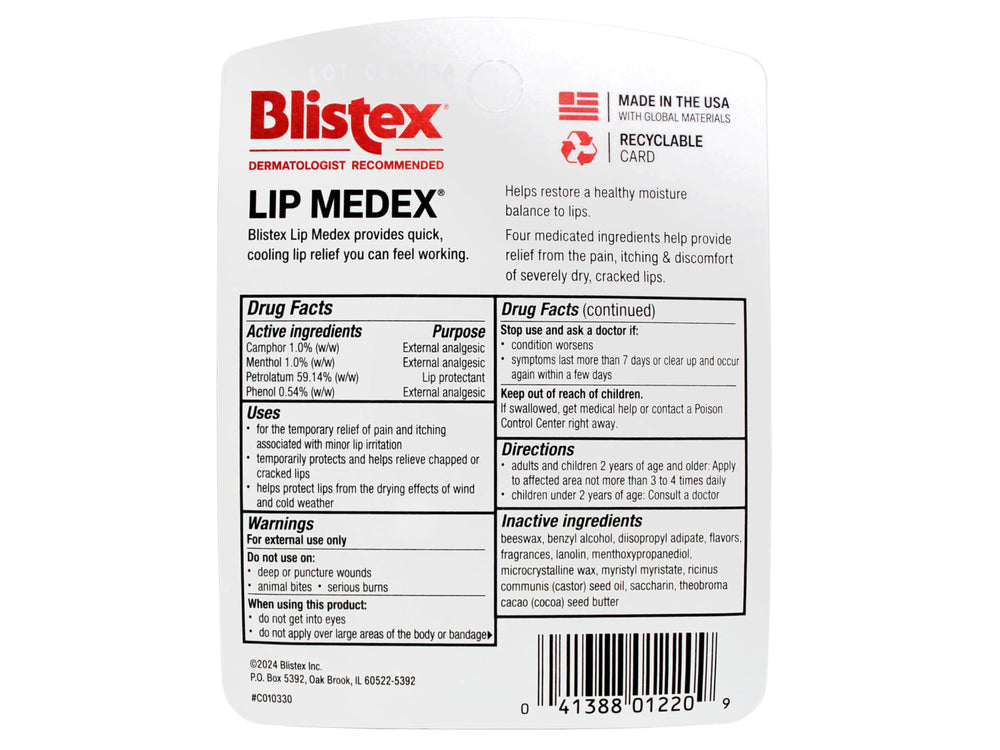 Lip Medex en pot compact, format pratique.