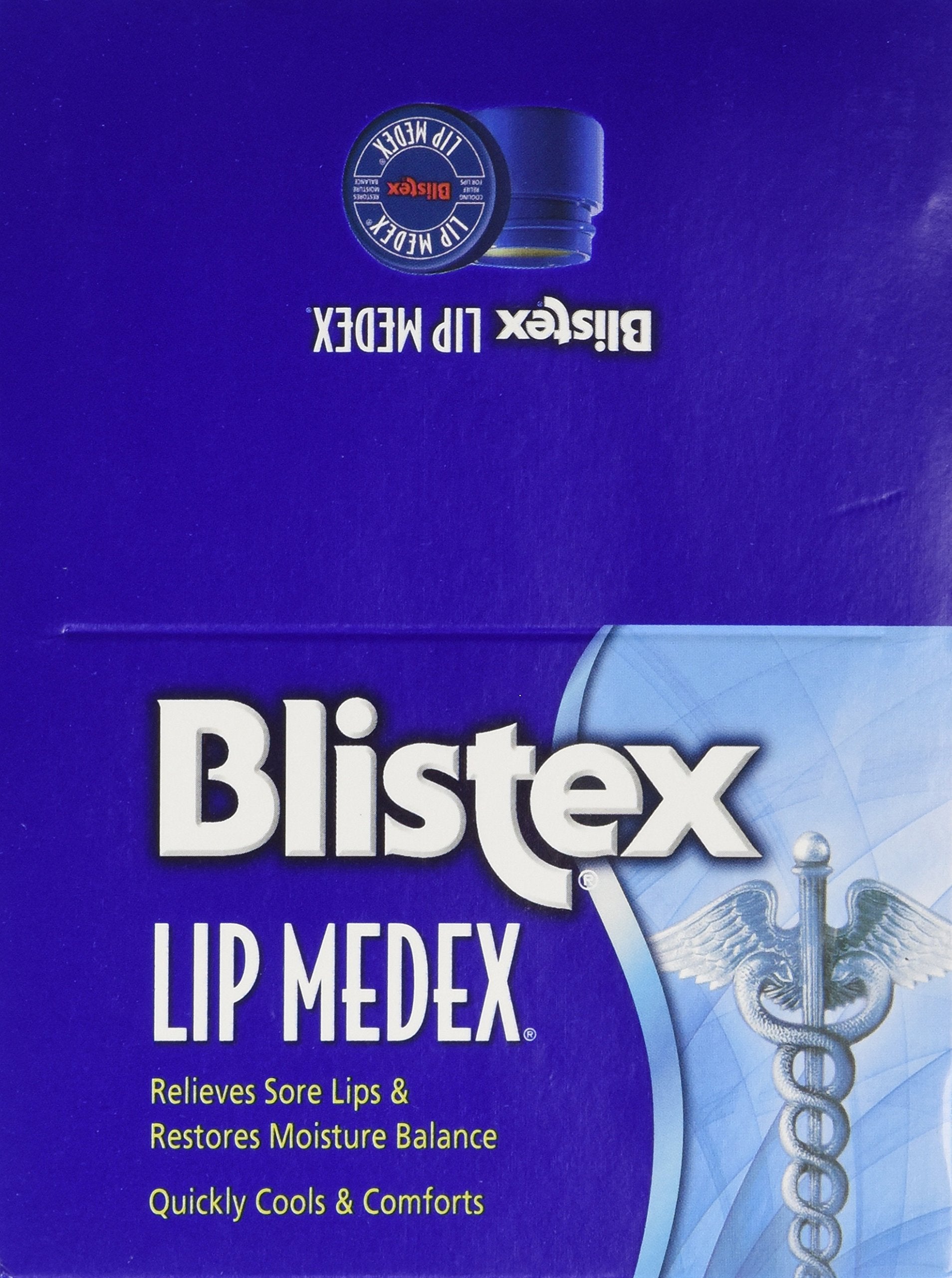 Texture riche de Lip Medex sur les lèvres pour un soin confortable.