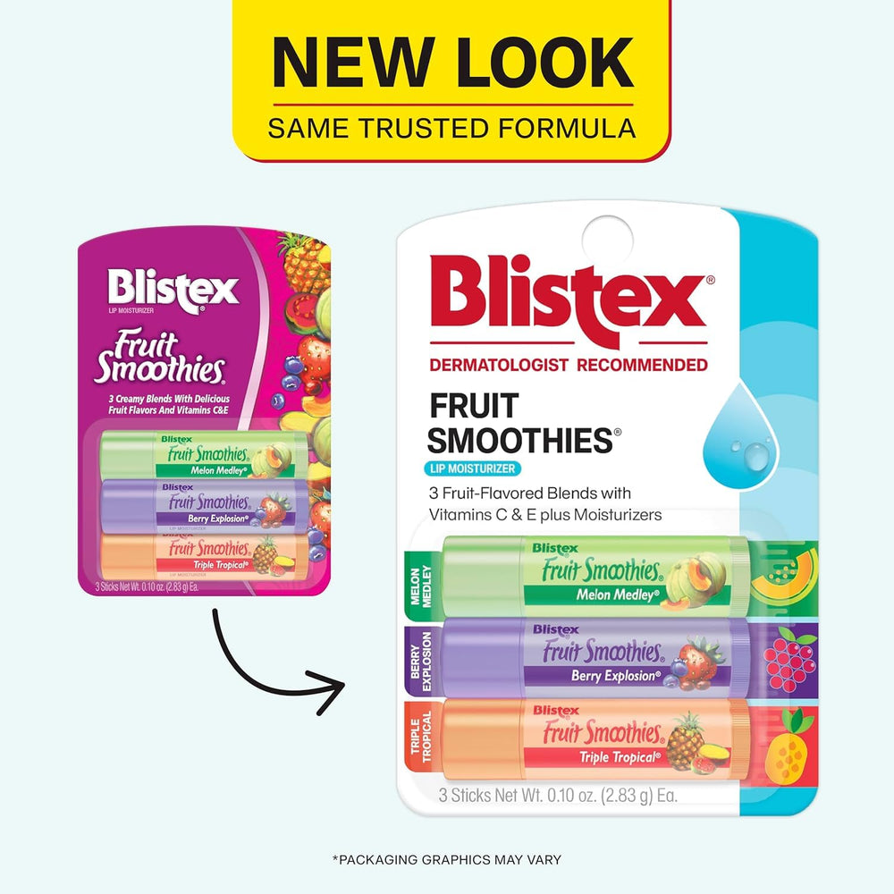 Pack de 3 batons Blistex: praticité et valeur pour le sac.