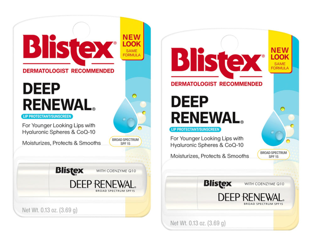 Blistex paquet double: deux sticks pour soin continu et voyage pratique.