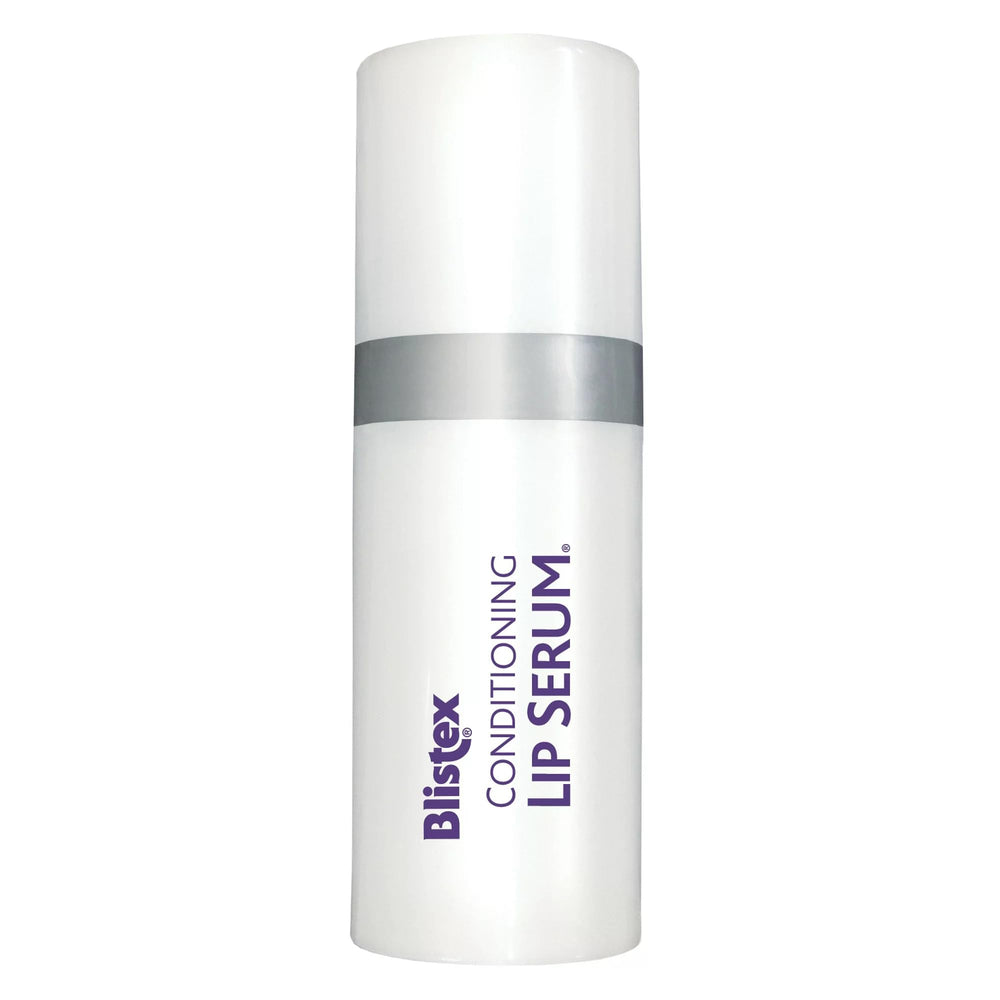 Détail de la pompe Blistex, dose précise pour lèvres parfaitement hydratées.