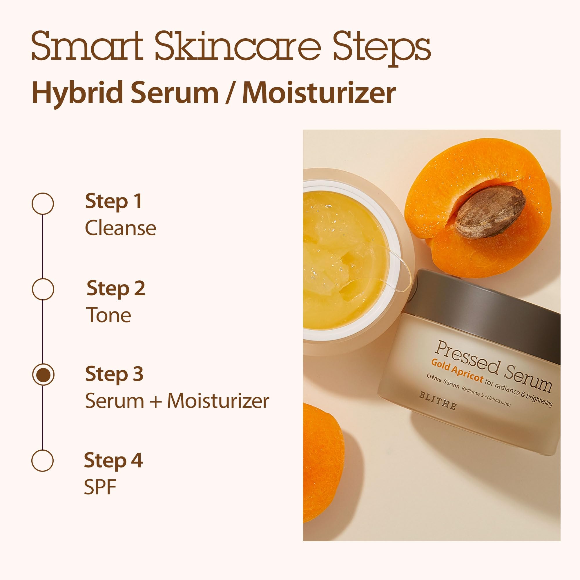 Rituel quotidien BLITHE – hydratation légère et confort durable.