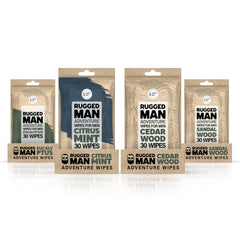 Boîte BLKSMITH Refined Man 4x30 lingettes, pratique et hygiénique en déplacement.