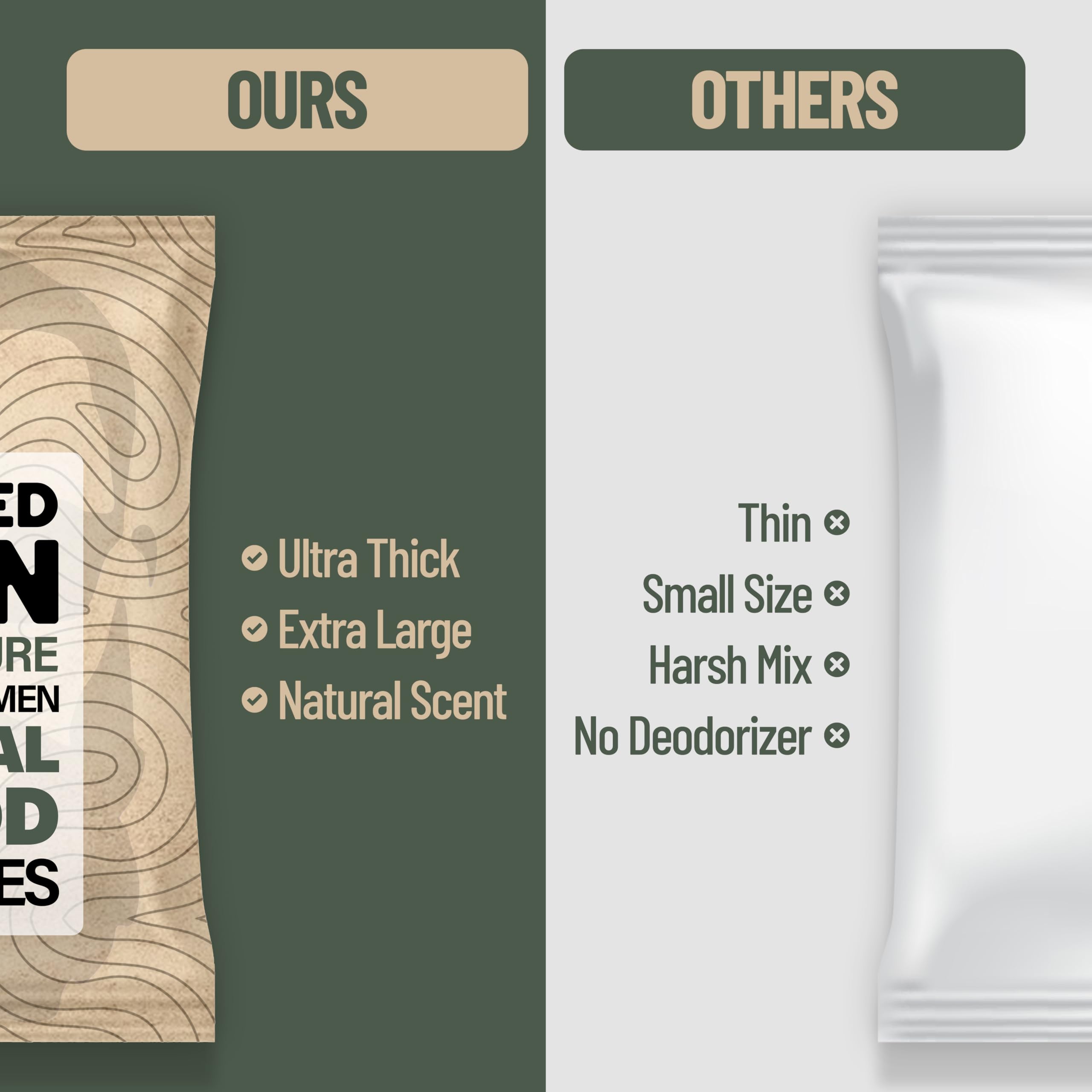 Lingettes BLKSMITH Refined Man emballées individuellement pour l'hygiène en tout lieu.