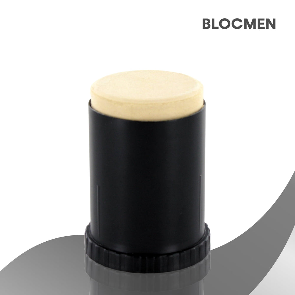 Blocmen Poudre pré-rasage baton originale, application précise pour une peau prête au rasage.