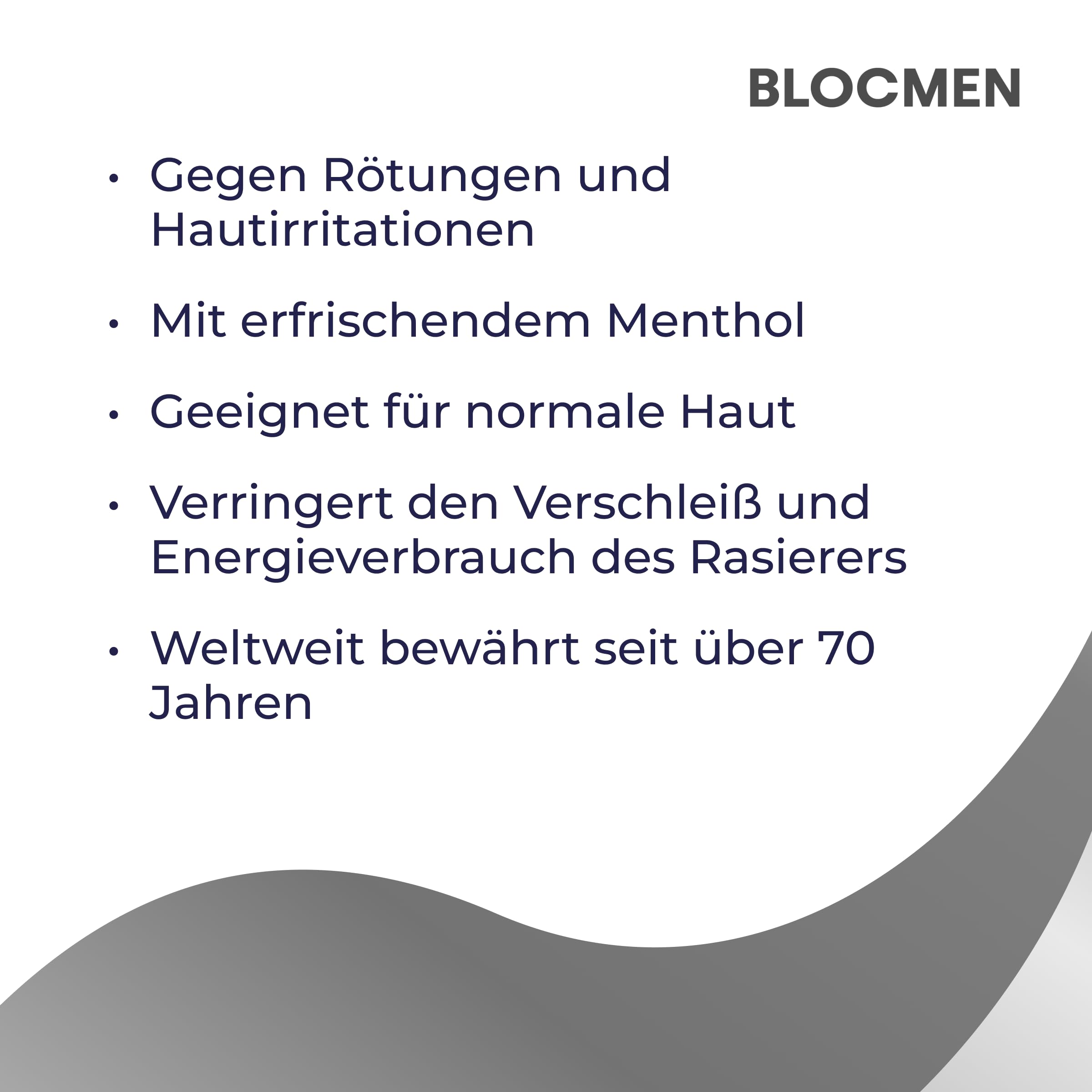 Blocmen Poudre pré-rasage baton originale, emballage compact facilitant le rangement.