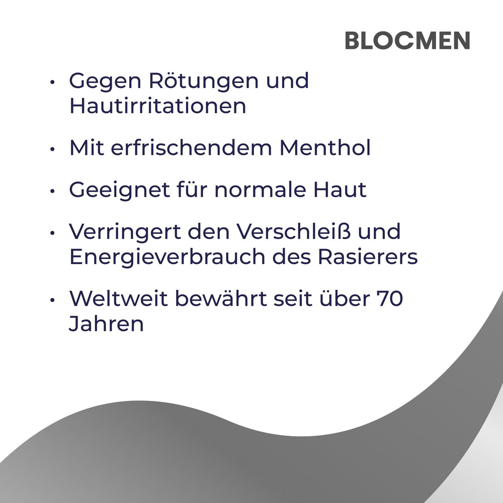 Blocmen Poudre pré-rasage baton originale, emballage compact facilitant le rangement.