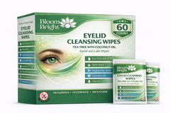 BloomBright lingettes nettoyage paupières et cils sans rinçage.