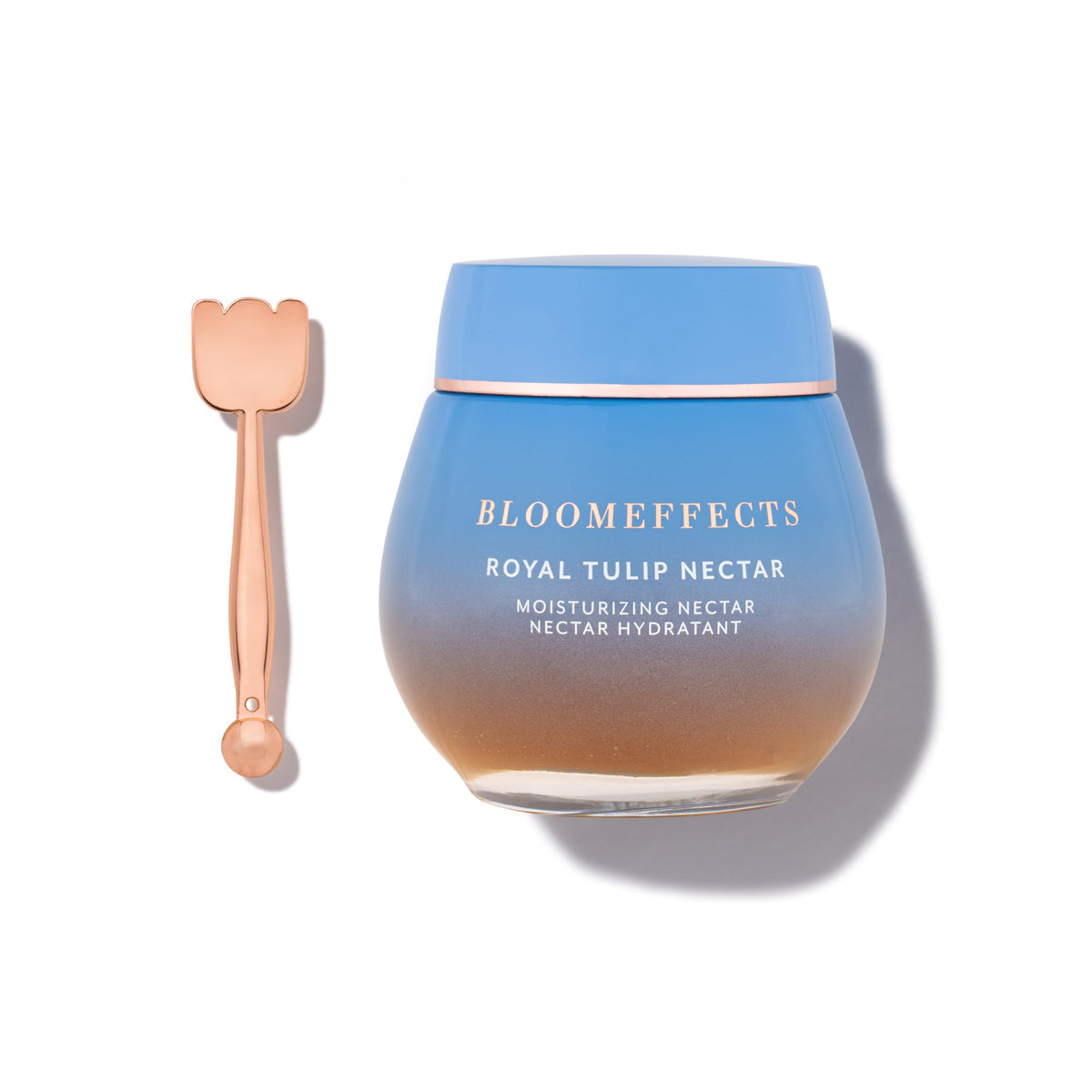 Bloomeffects Nectar Royal Tulip : bocal montrant la texture riche et hydratante.