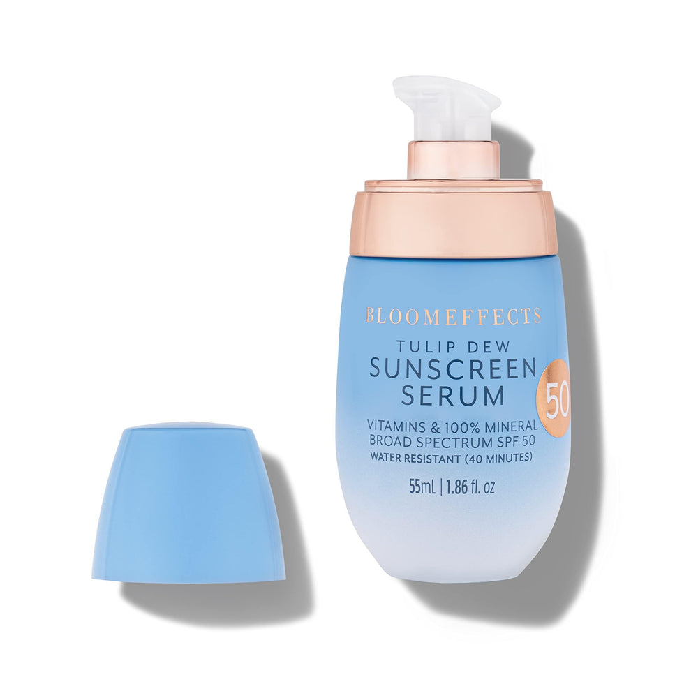 Utilisation quotidienne du Bloomeffects Tulip Dew Sunscreen Serum comme soin solaire