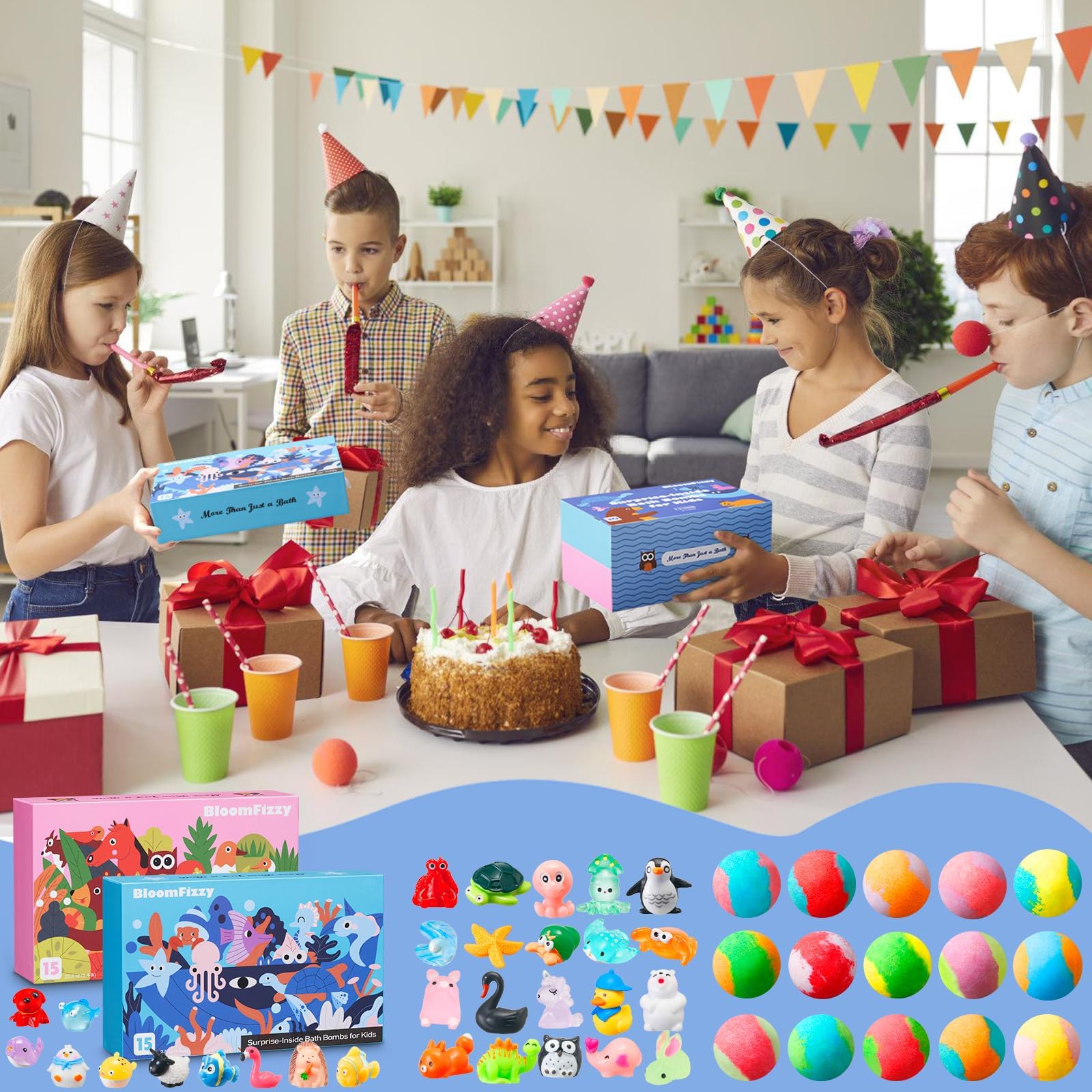 BloomFizzy ingrédients naturels adaptés aux enfants pour le bain