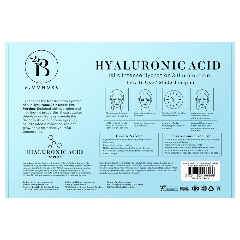 Patch BLOOMORA douceur adaptée à la peau sensible autour des yeux.