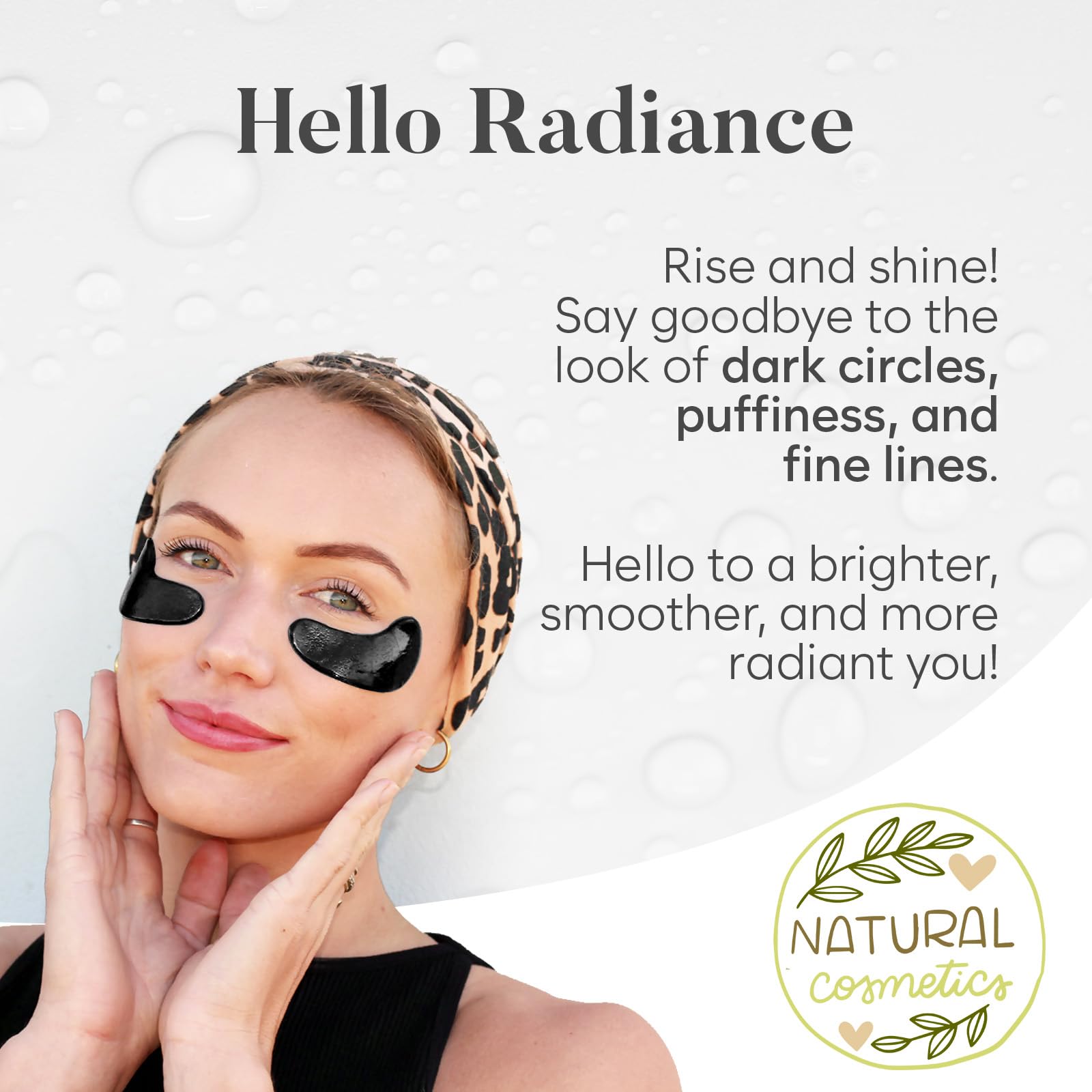 BLOOMORA patchs-yeux-hyaluronique-collagene formulation hydratante pour le contour des yeux.
