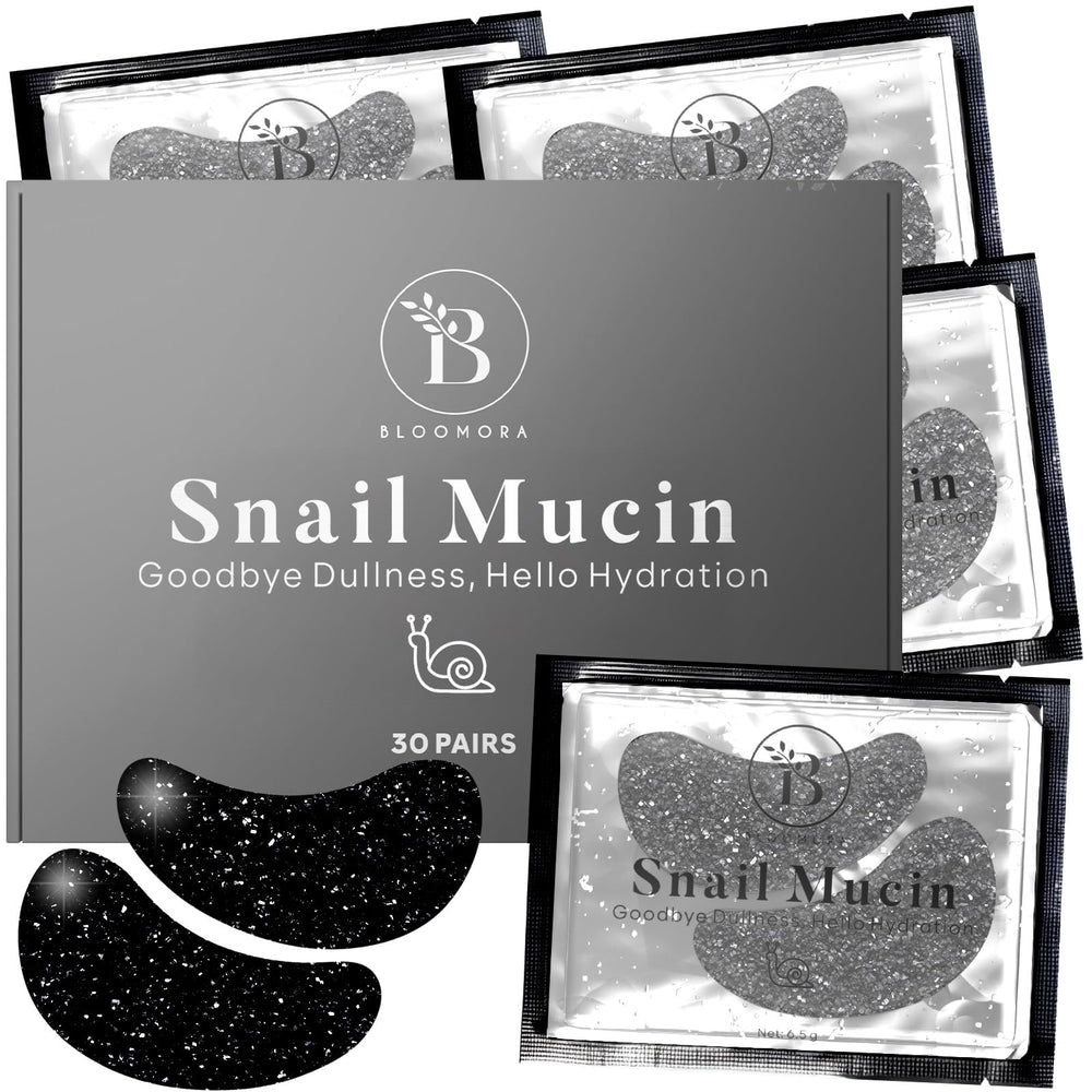 BLOOMORA patchs-yeux-mucin-escargot emballage-pratique facilite l'utilisation en voyage.