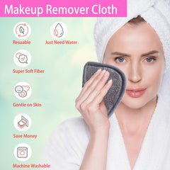 BloomSesame démaquillage yeux gris, lingette douce pour contours sensibles