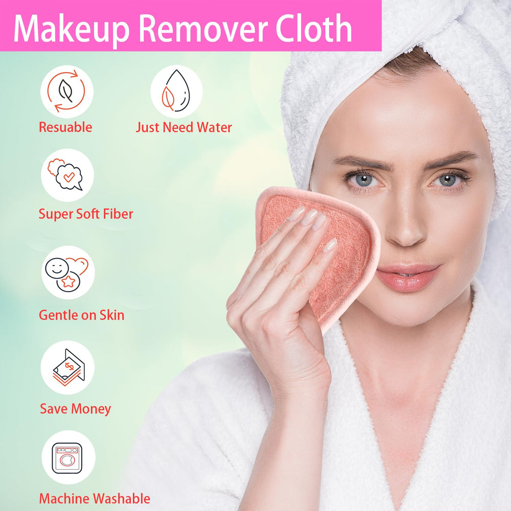 BloomSesame Microfibre douce, démaquillage visages et yeux sans irritation.