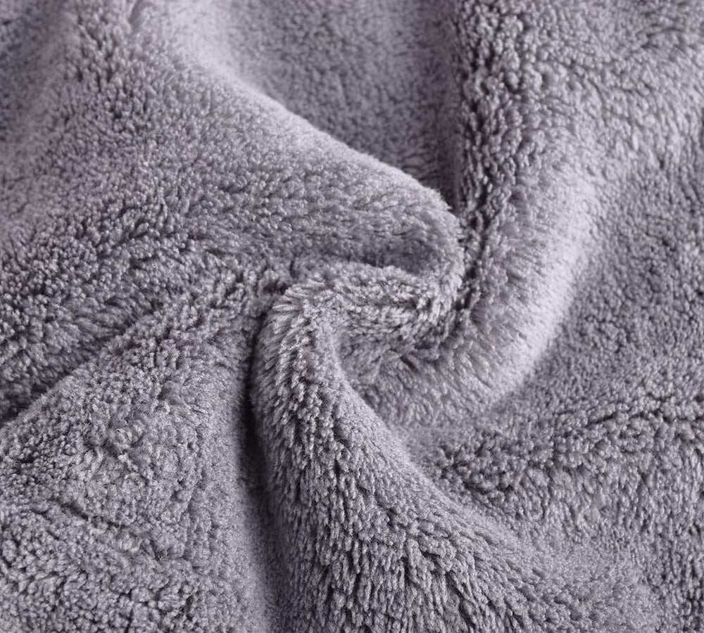 BloomSesame microfibre gris, tissu doux pour le soin quotidien du visage