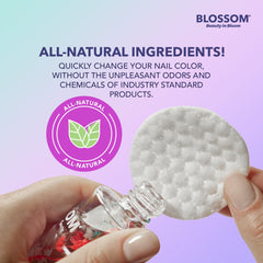 Blossom dissolvant sans acetone menthe fleurs incluses, pratique pour changer de couleur.