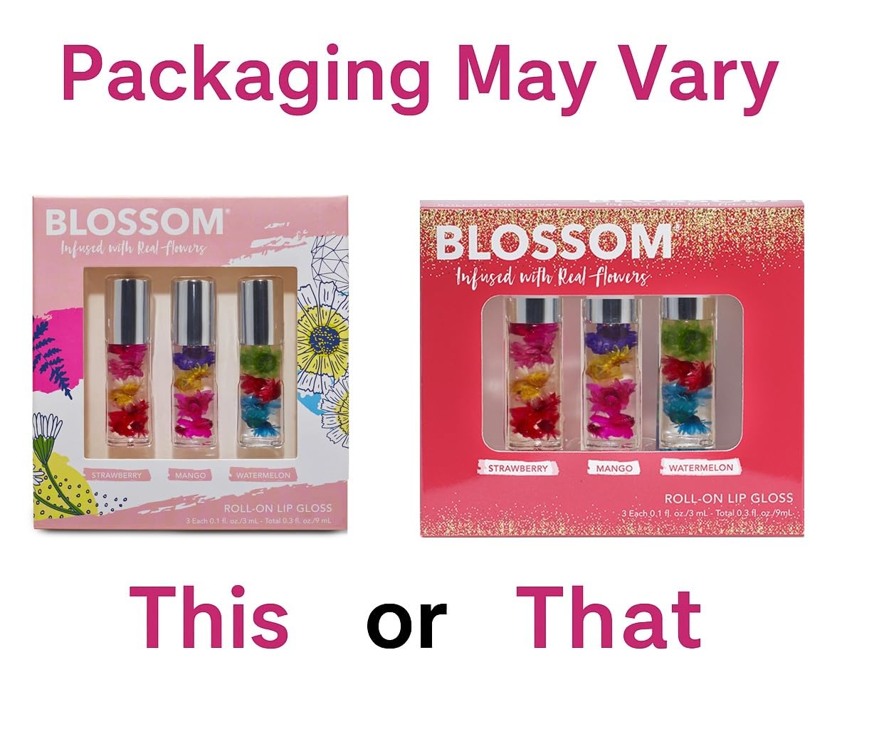 Brillance durable Blossom gloss — lèvres visibles tout au long de la journée.