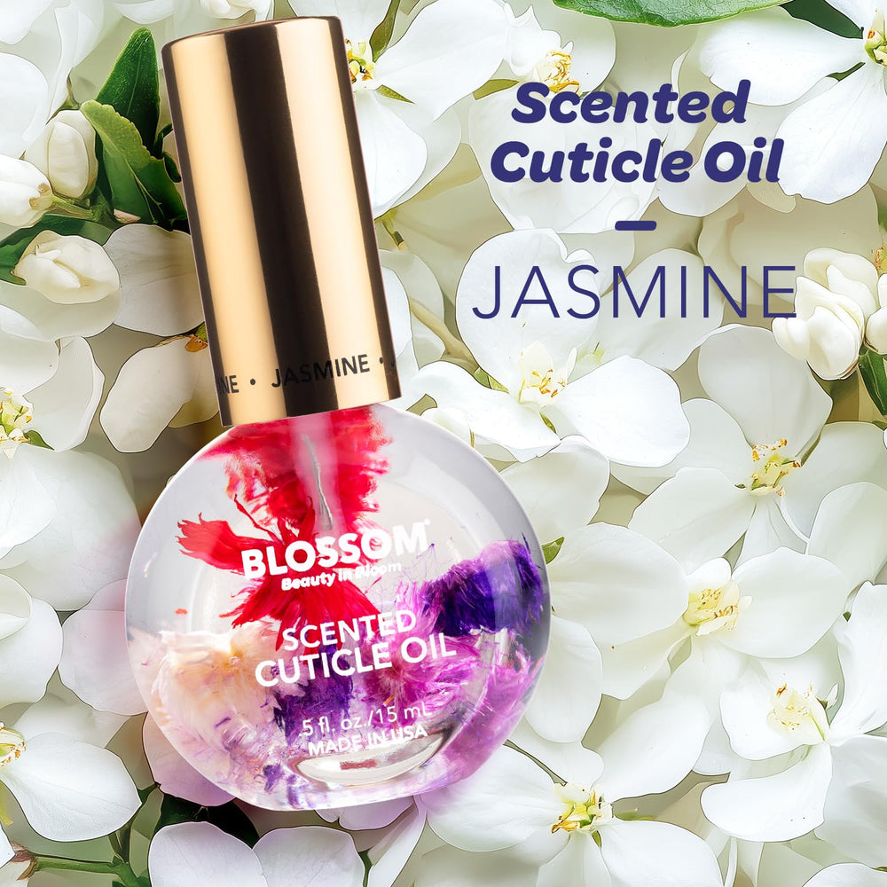 Huile Blossom cuticule fleurs sèches, infusion naturelle nourrissante pour ongles.