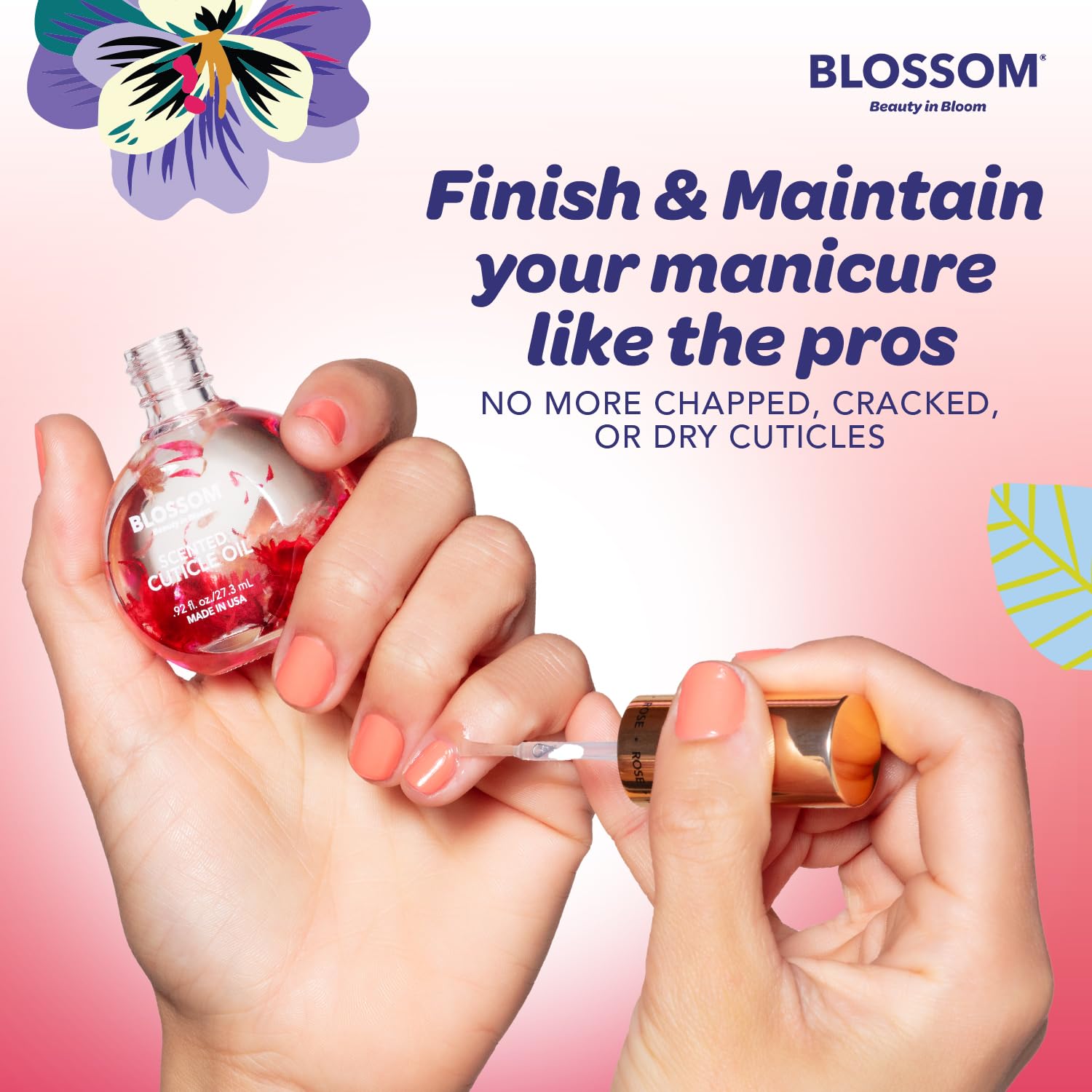 Blossom Huile Cuticule Non-Testee Sur Animaux – Formule naturelle et respectueuse