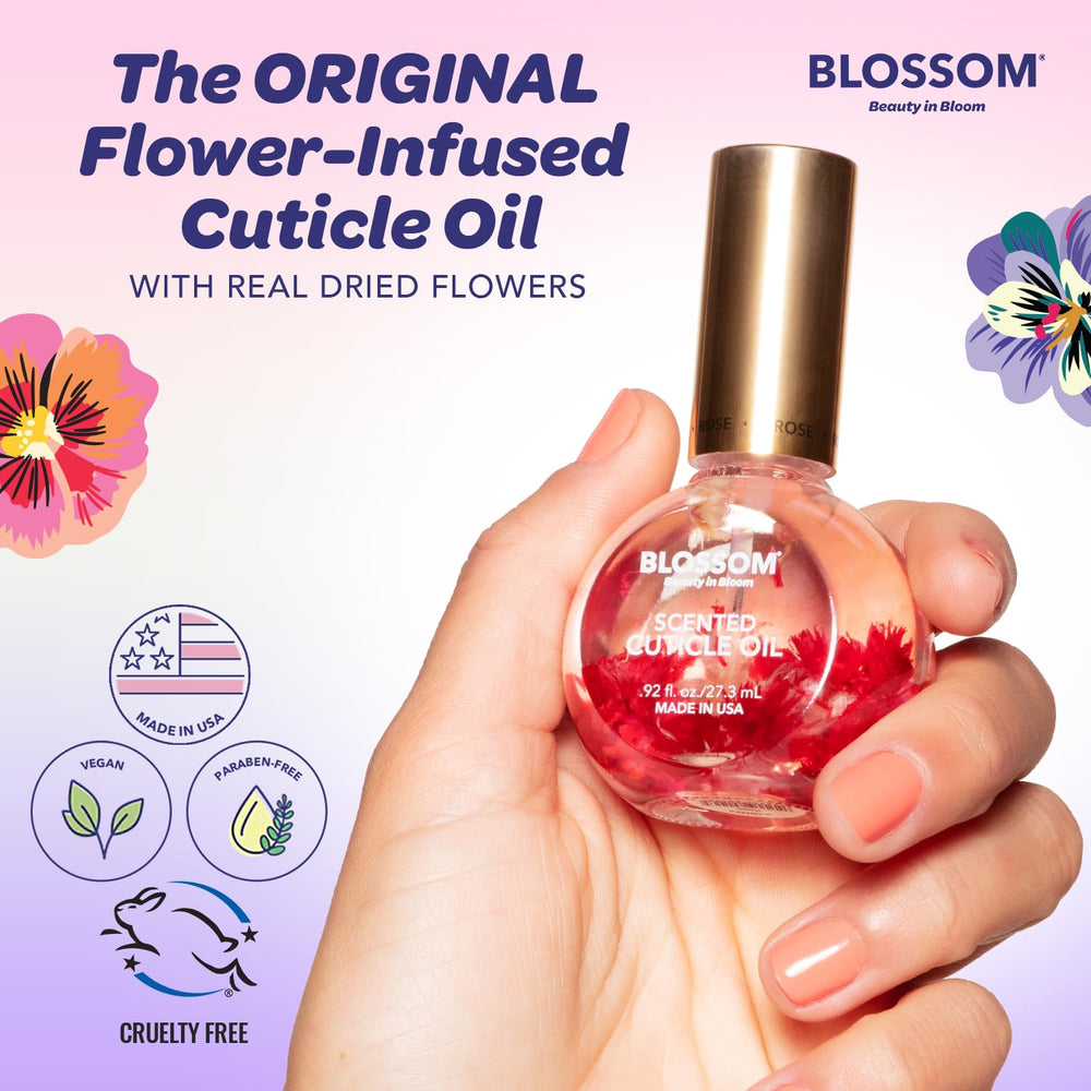 Blossom huile cuticule ongles senteur florale: douceur et aspect soigné.