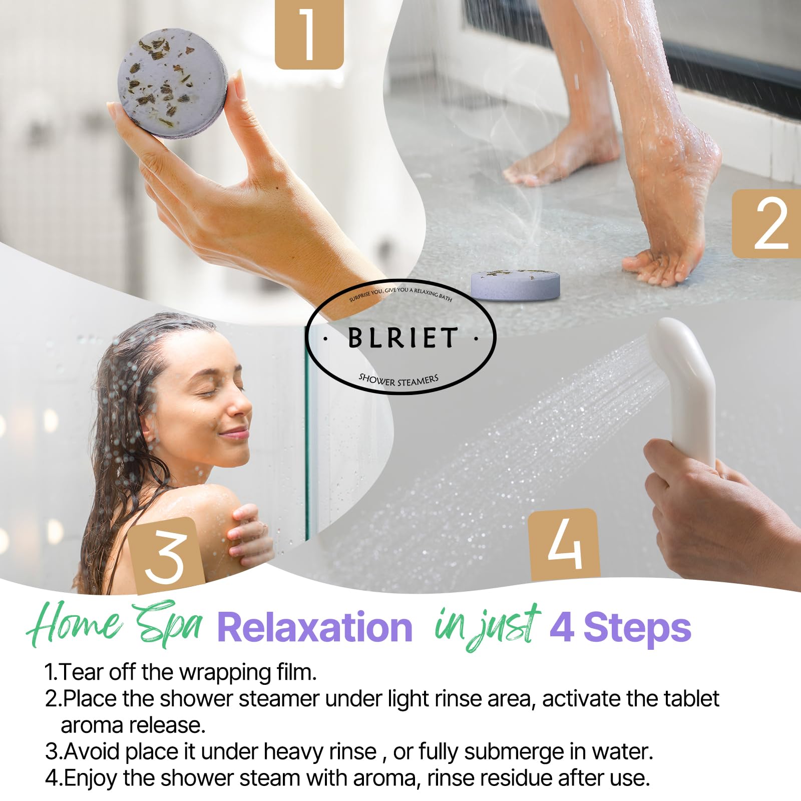 BLRIET douche spa à domicile – concentration aromatique élevée pour immersion.