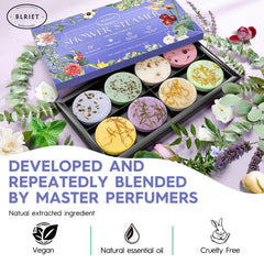 BLRIET Shower Steamers use natural ingredients for worry-free personal spa moments.