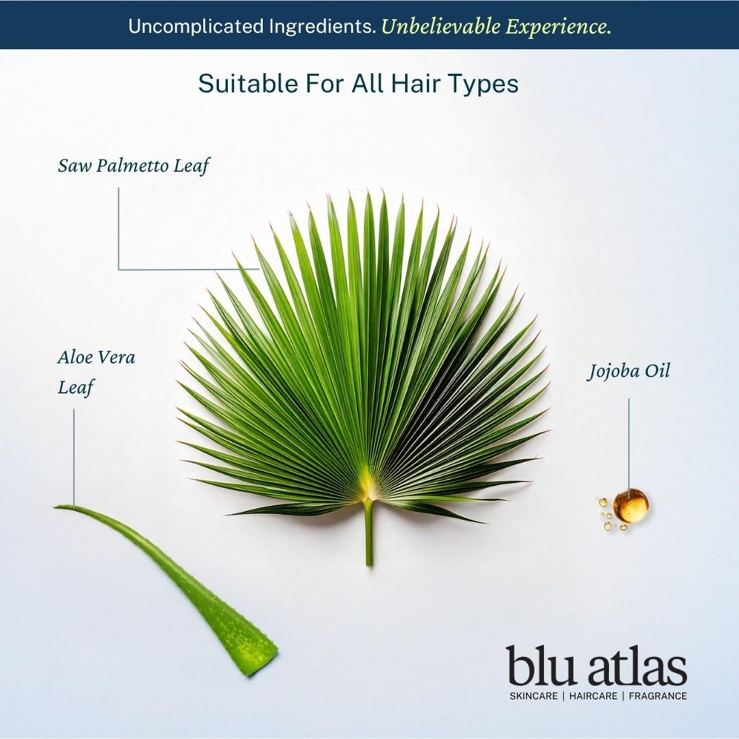 Shampoing Blu Atlas – ingrédients jojoba – soin du cuir chevelu et brillance naturelle.