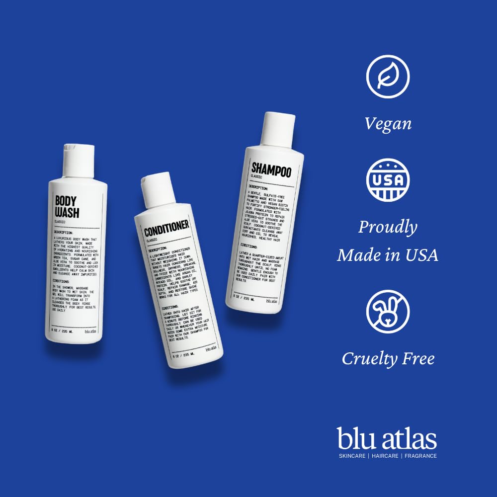 Shampoing Blu Atlas – saw palmetto – soutien du cuir chevelu et volume.