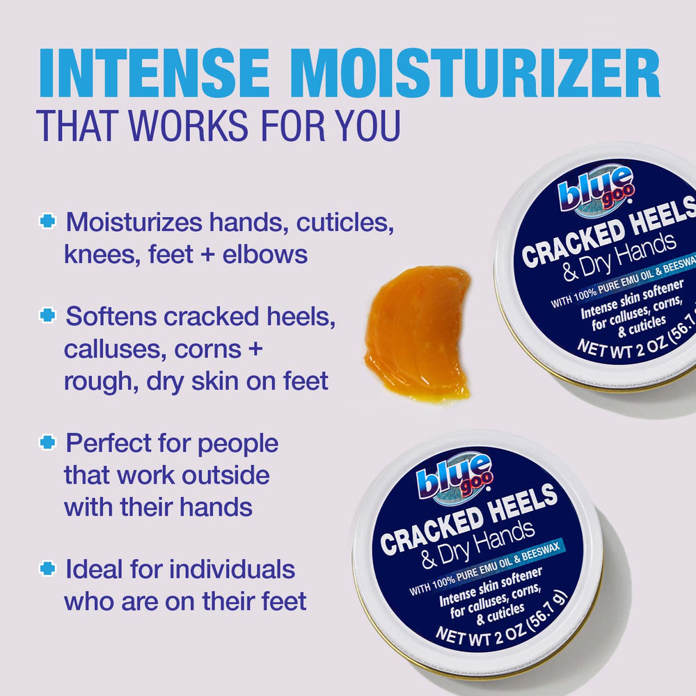 Blue Goo utilisation-nuit – soin nocturne pour pieds et mains.