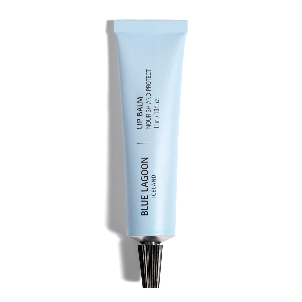 Blue Lagoon Lip Balm emballage élégant et recyclable, soin hydratant durable pour les lèvres.