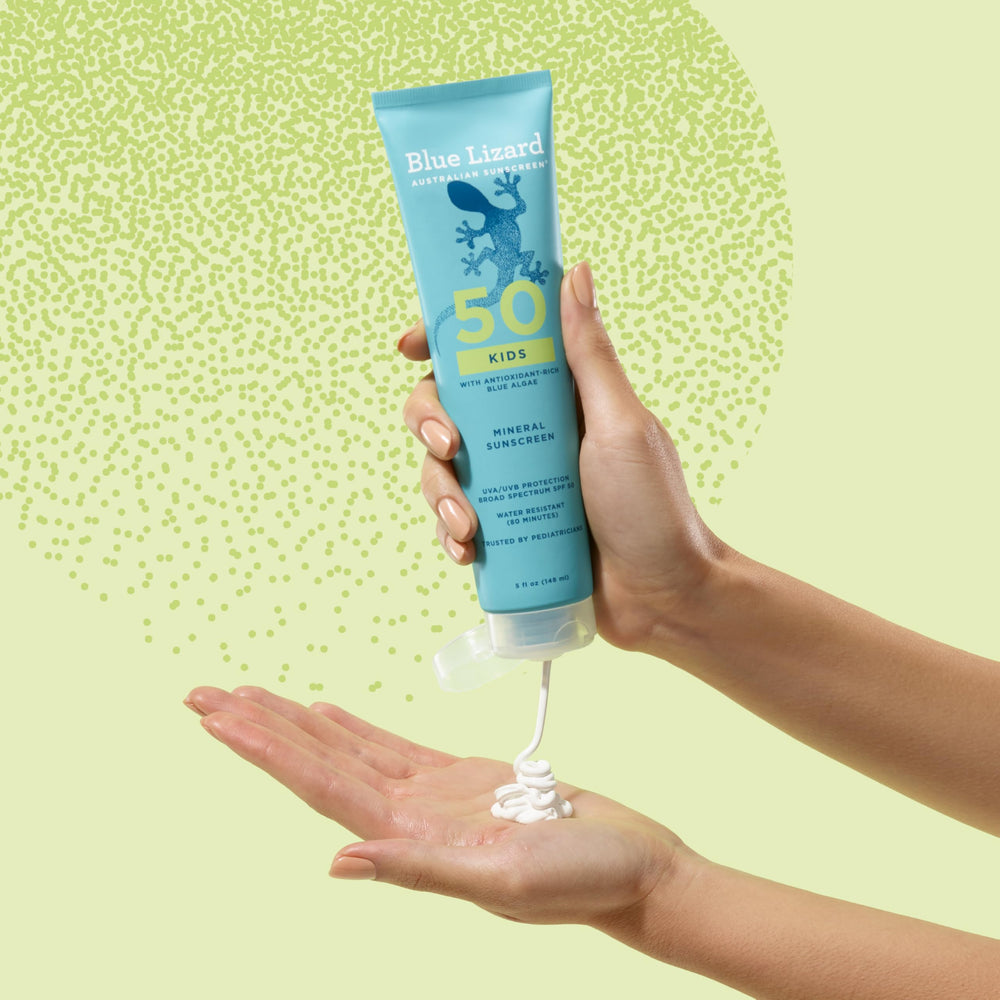 Confiance des pédiatres Blue Lizard Kids SPF50 pour la protection des enfants