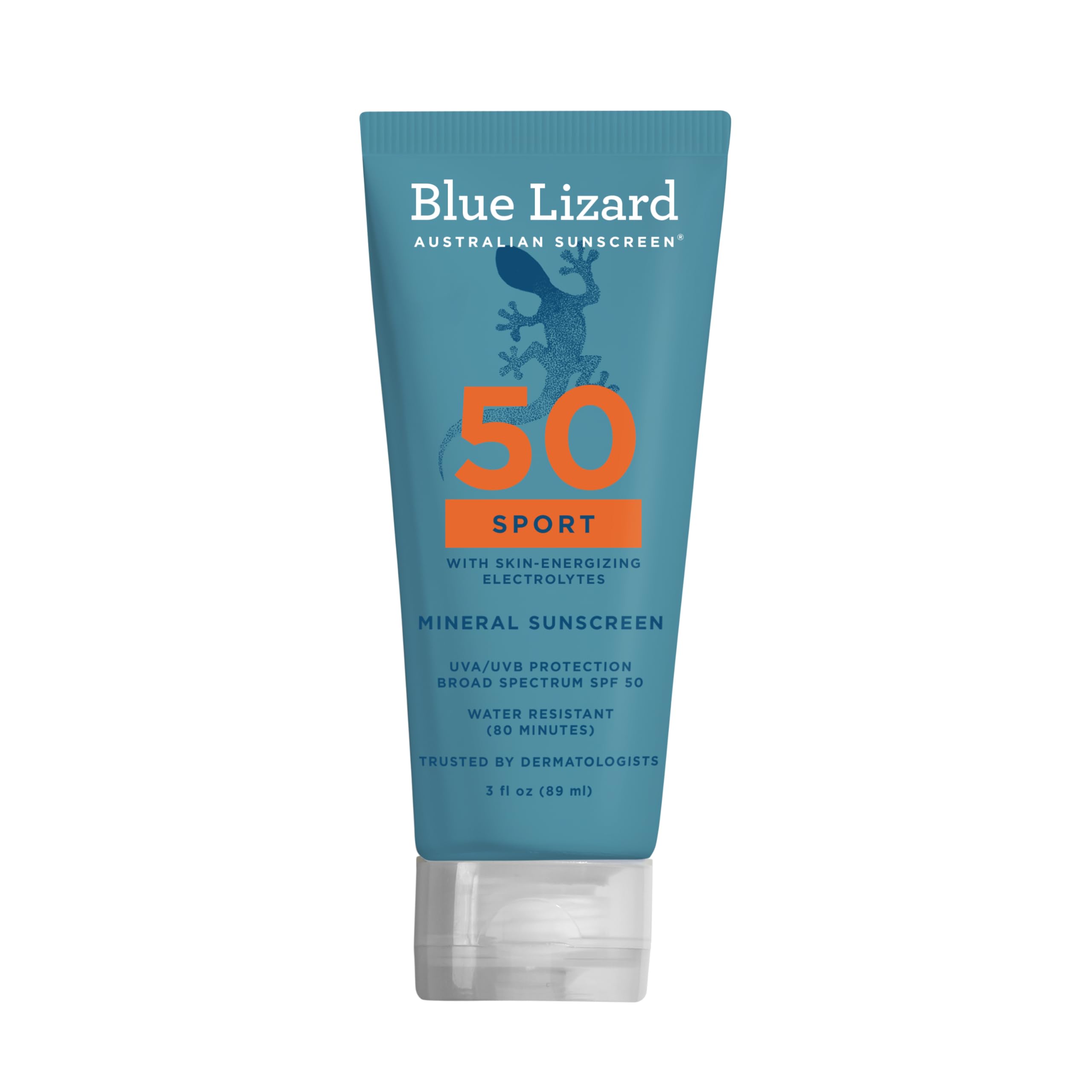Blue Lizard Sport Mineral SPF 50 – flacon pratique pour l entraînement.