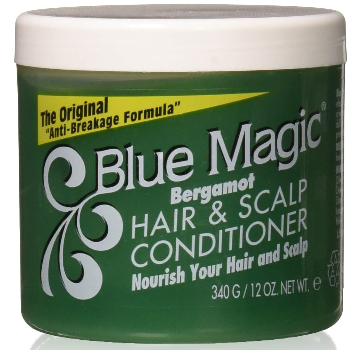 Blue Magic Après-Shampoing bergamote bouteille 355 ml — soin nourrissant pour cheveux et cuir chevelu.
