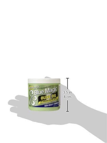 Blue Magic Huile d'olive, soin quotidien pour cheveux forts et souples.